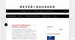 Desktop Screenshot of nevershushed.com