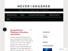 Tablet Screenshot of nevershushed.com